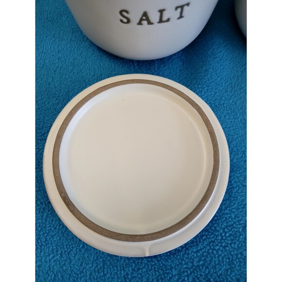 Magnolia Hearth and Hand Salt & Pepper Stoneware Pinch Bowl Cellar Set - Picture 3 of 16